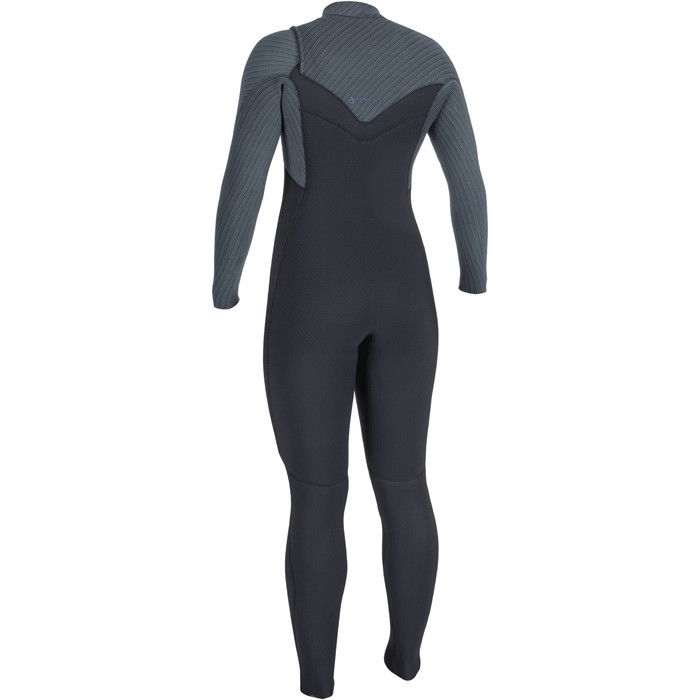 2024 O'Neill Womens Blueprint 5/4+mm Chest Zip Wetsuit 5542 - Black / Shade